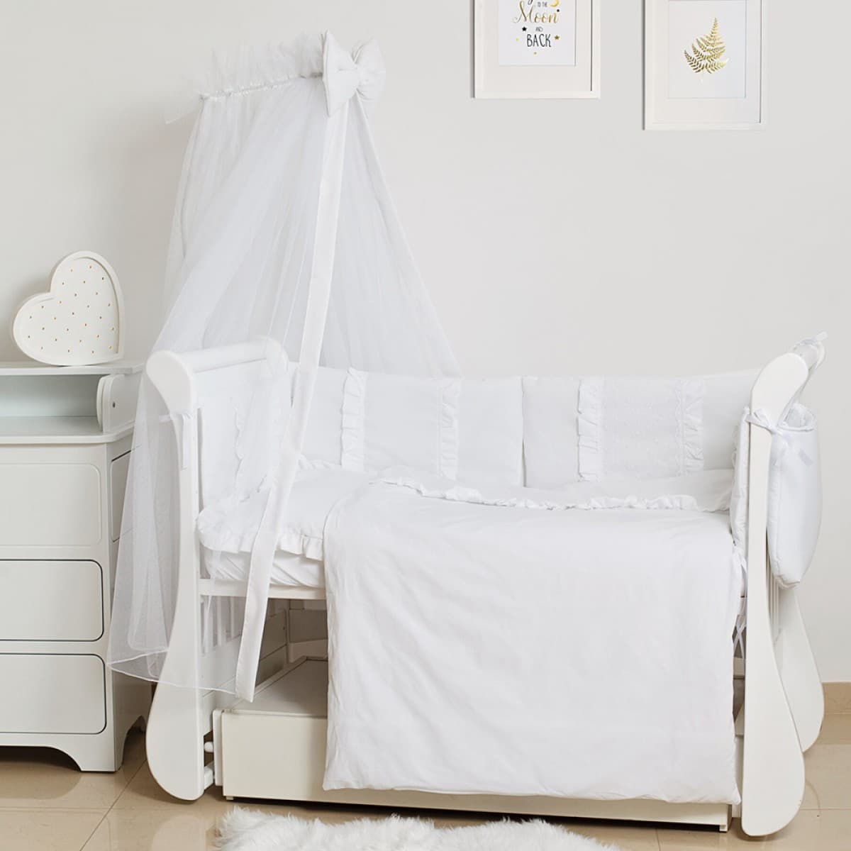 Постільний комплект Twins Spring collection white 8од 4024-TR-01 Постільний комплект Twins Spring collection white 8од 4024-TR-01