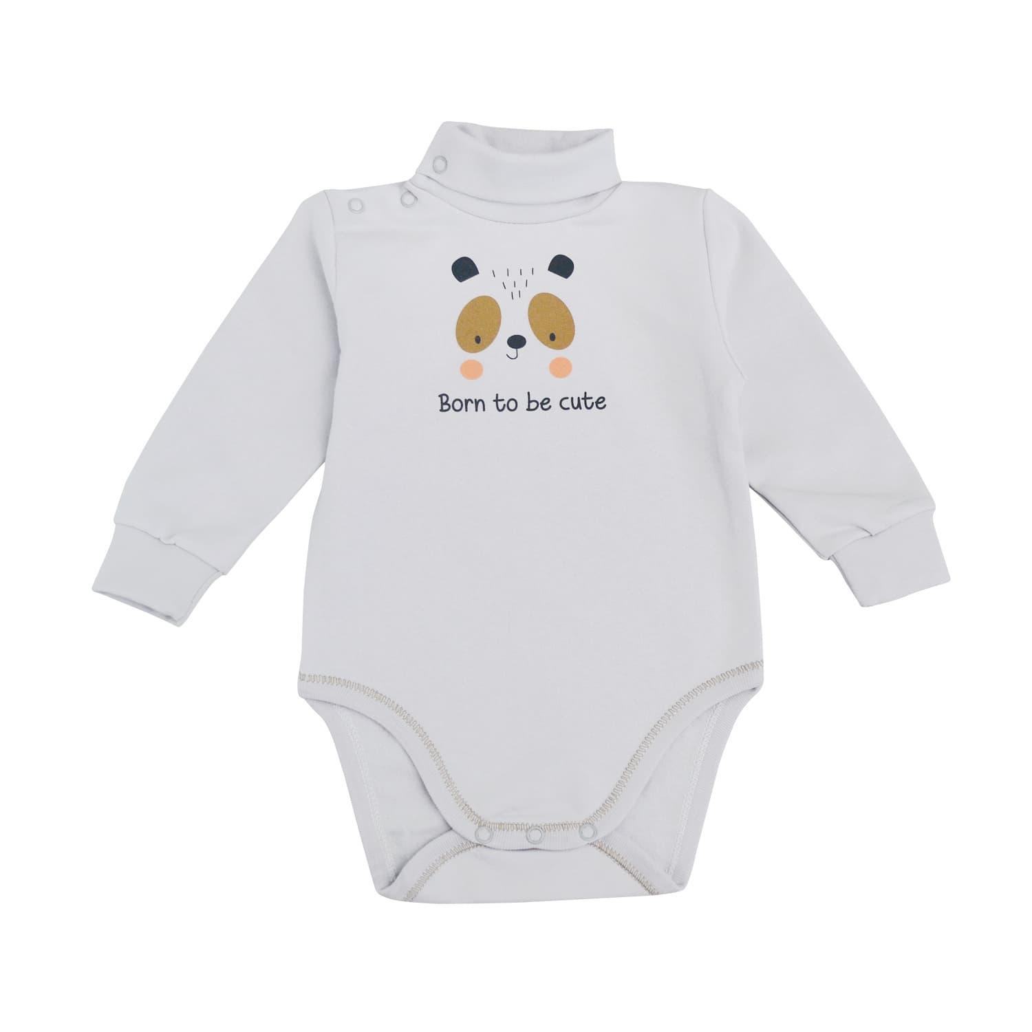 Боди-гольф для детей Minikin "Нappy baby" 2427701 -серый Боди-гольф для детей Minikin "Нappy baby" 2427701 -серый