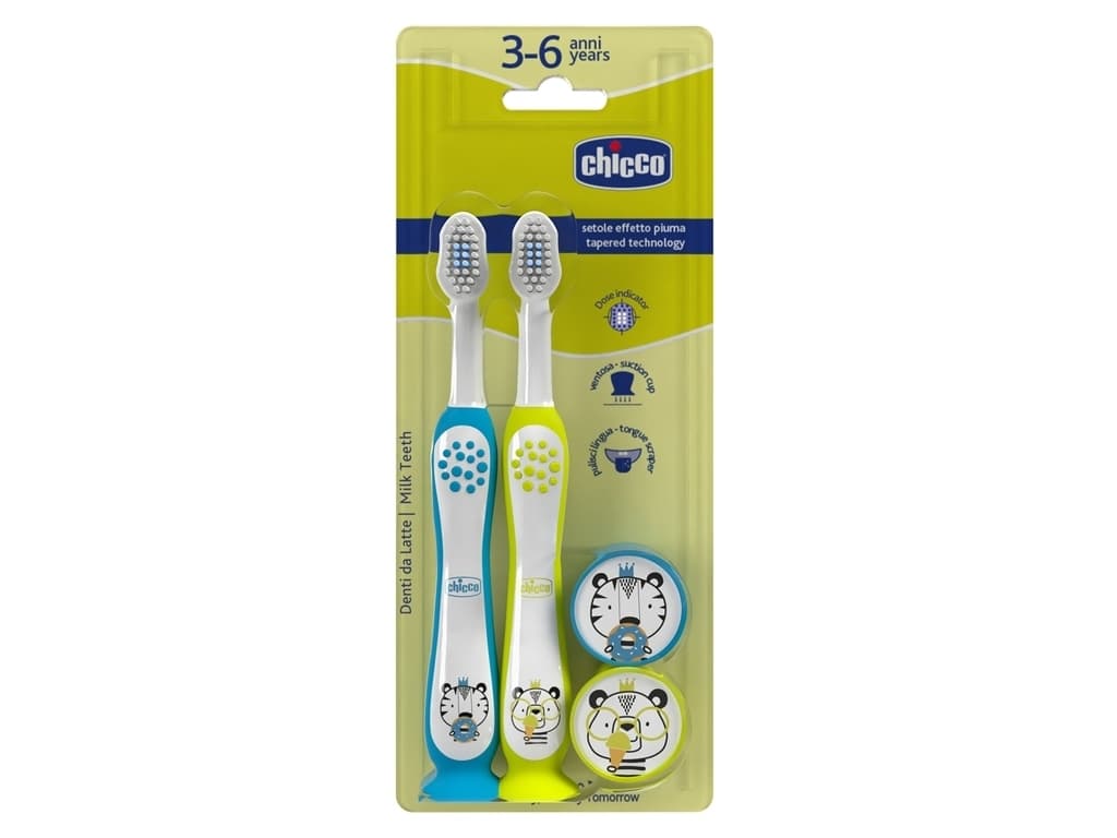 Щітки зубні Chicco 3-6р 2шт 12084.11