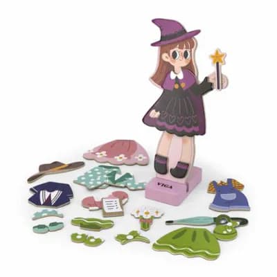 Одевайка магнитная Viga Toys Одень девочку 44635 фото 2