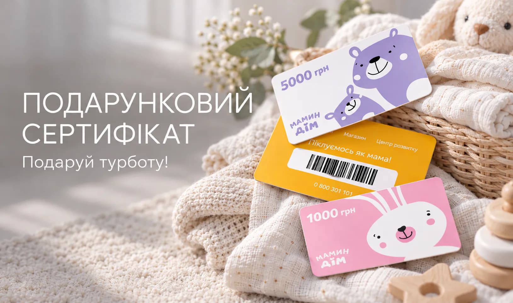 Подарункові сертифікати 
