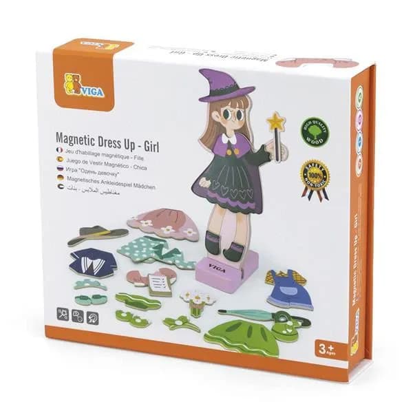 Одевайка магнитная Viga Toys Одень девочку 44635