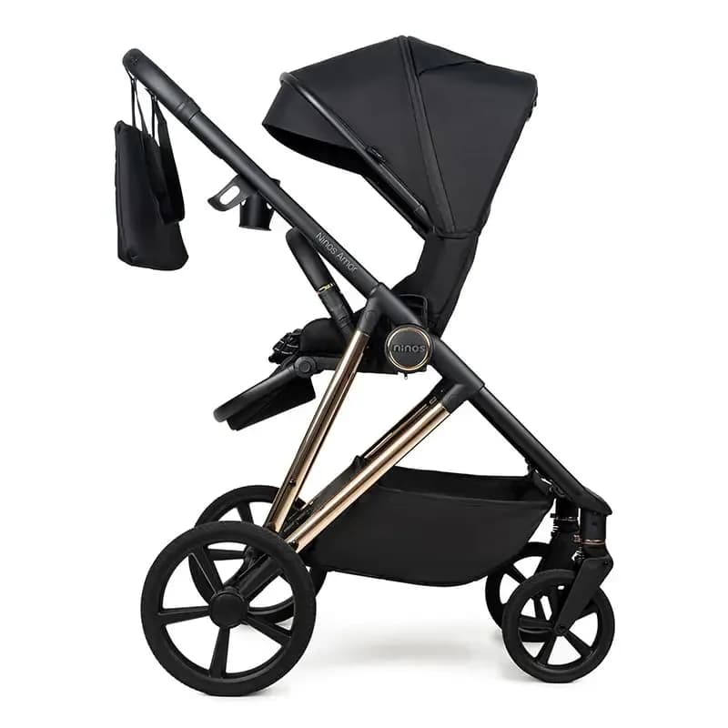 Коляска универсальная 3в1 Ninos Amor NAM3V12026BG Black Gold фото 4 Коляска универсальная 3в1 Ninos Amor NAM3V12026BG Black Gold фото 4