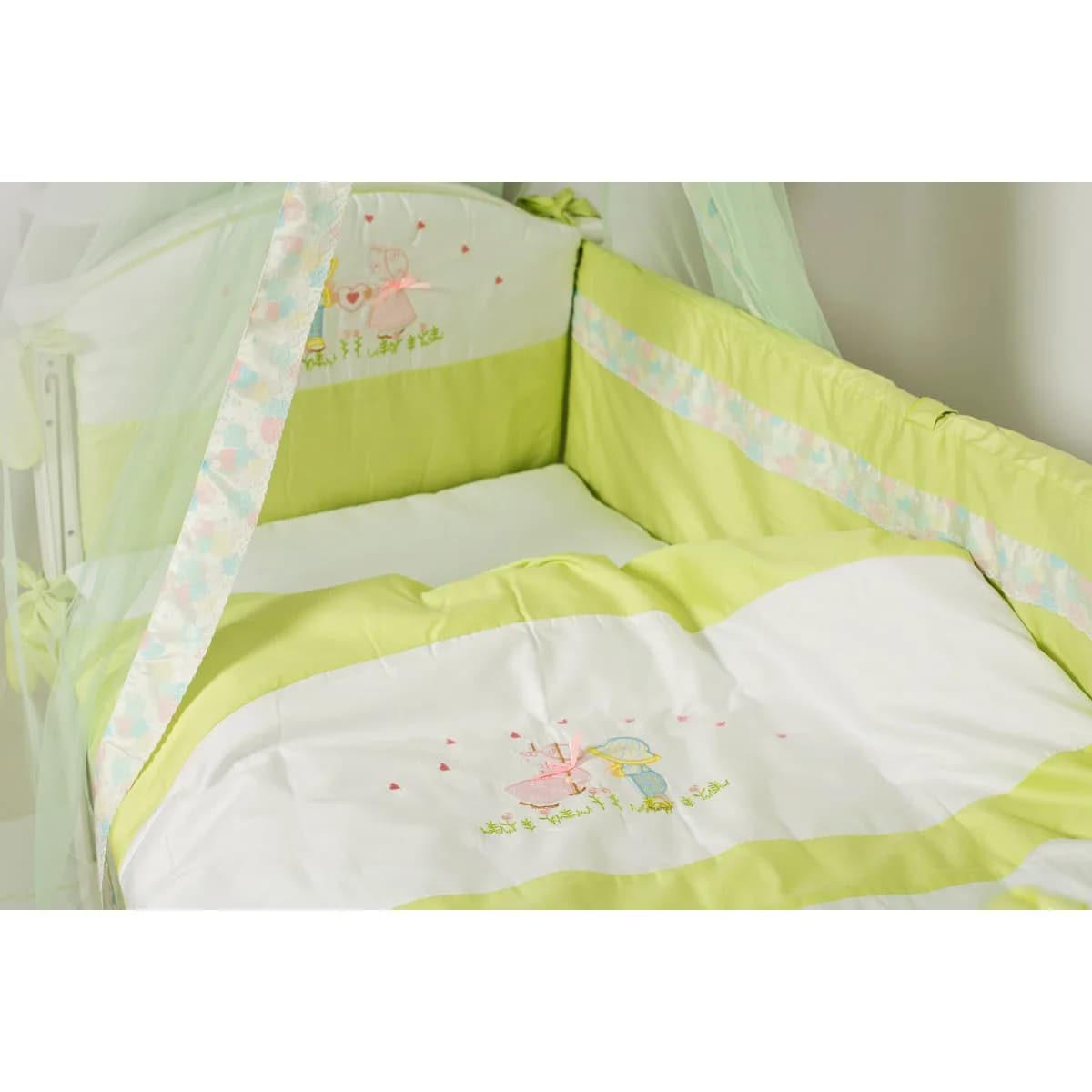 Постільний комплект Twins Kids green 7од 4080-A-025-06 фото 4 Постільний комплект Twins Kids green 7од 4080-A-025-06 фото 4