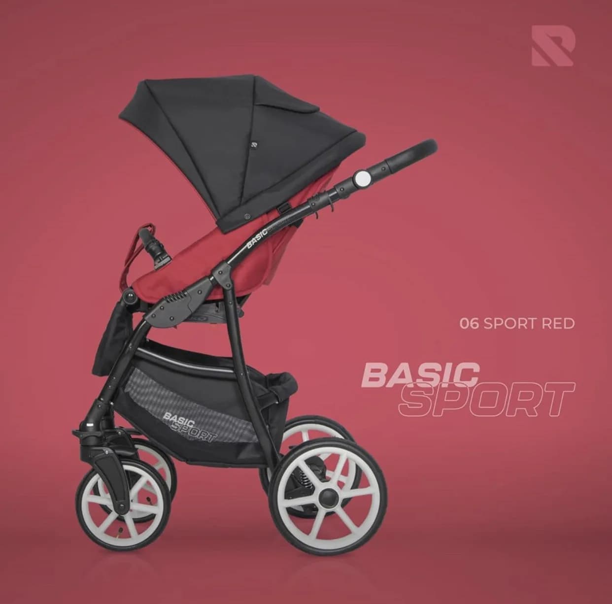 Коляска универсальная 2в1 Riko Basic Sport 06 Sport Red R-BS 06 фото 3 Коляска универсальная 2в1 Riko Basic Sport 06 Sport Red R-BS 06 фото 3