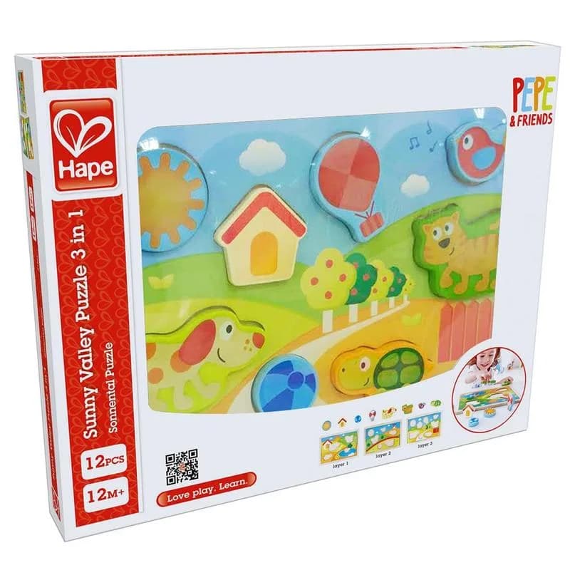 Рамка-вкладиш Hape Долина 3 в 1 E1601 фото 4 Рамка-вкладиш Hape Долина 3 в 1 E1601 фото 4