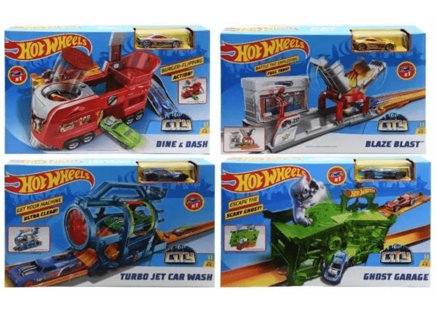 Набір ігровий Hot Wheels Пригоди в місті FJN34 Набір ігровий Hot Wheels Пригоди в місті FJN34