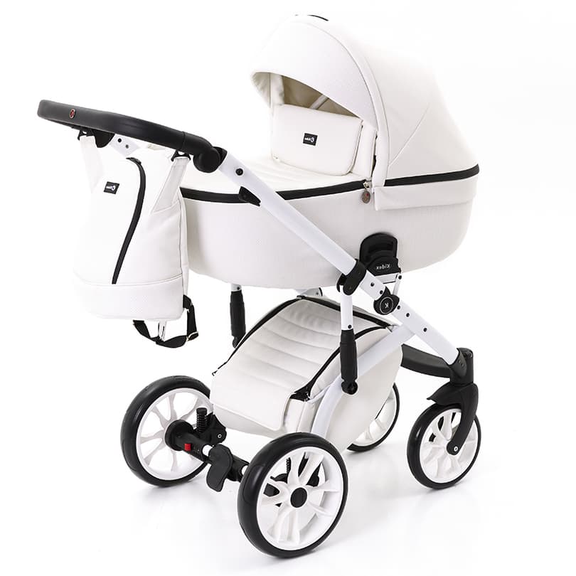 Коляска универсальная 2в1 Kidex K-Style Diamond White Handle Black FW KDX0018 Коляска универсальная 2в1 Kidex K-Style Diamond White Handle Black FW KDX0018