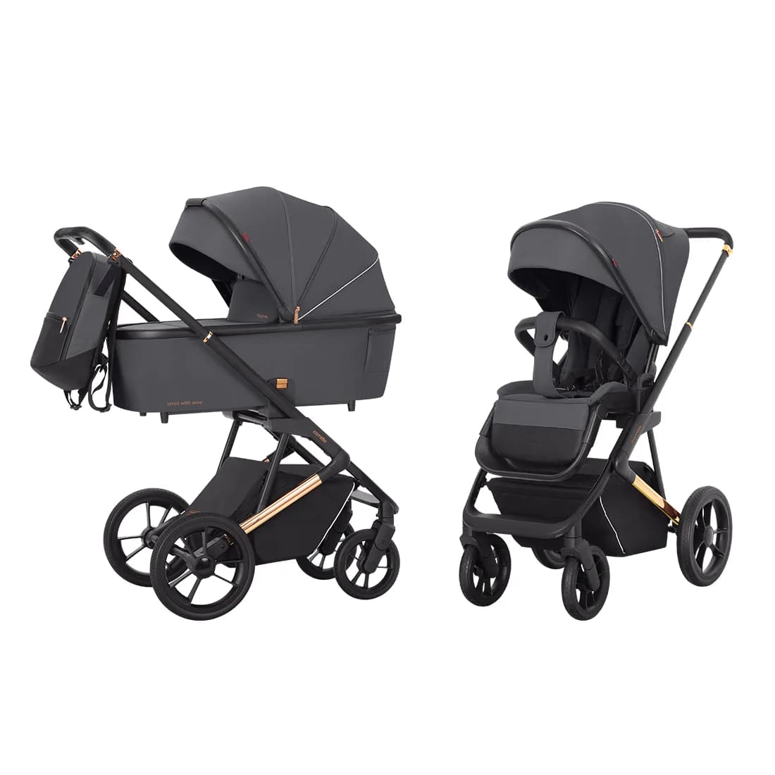 Коляска универсальная 2в1 Carrello Sigma CRL-6509 Stone Grey фото 5 Коляска универсальная 2в1 Carrello Sigma CRL-6509 Stone Grey фото 5