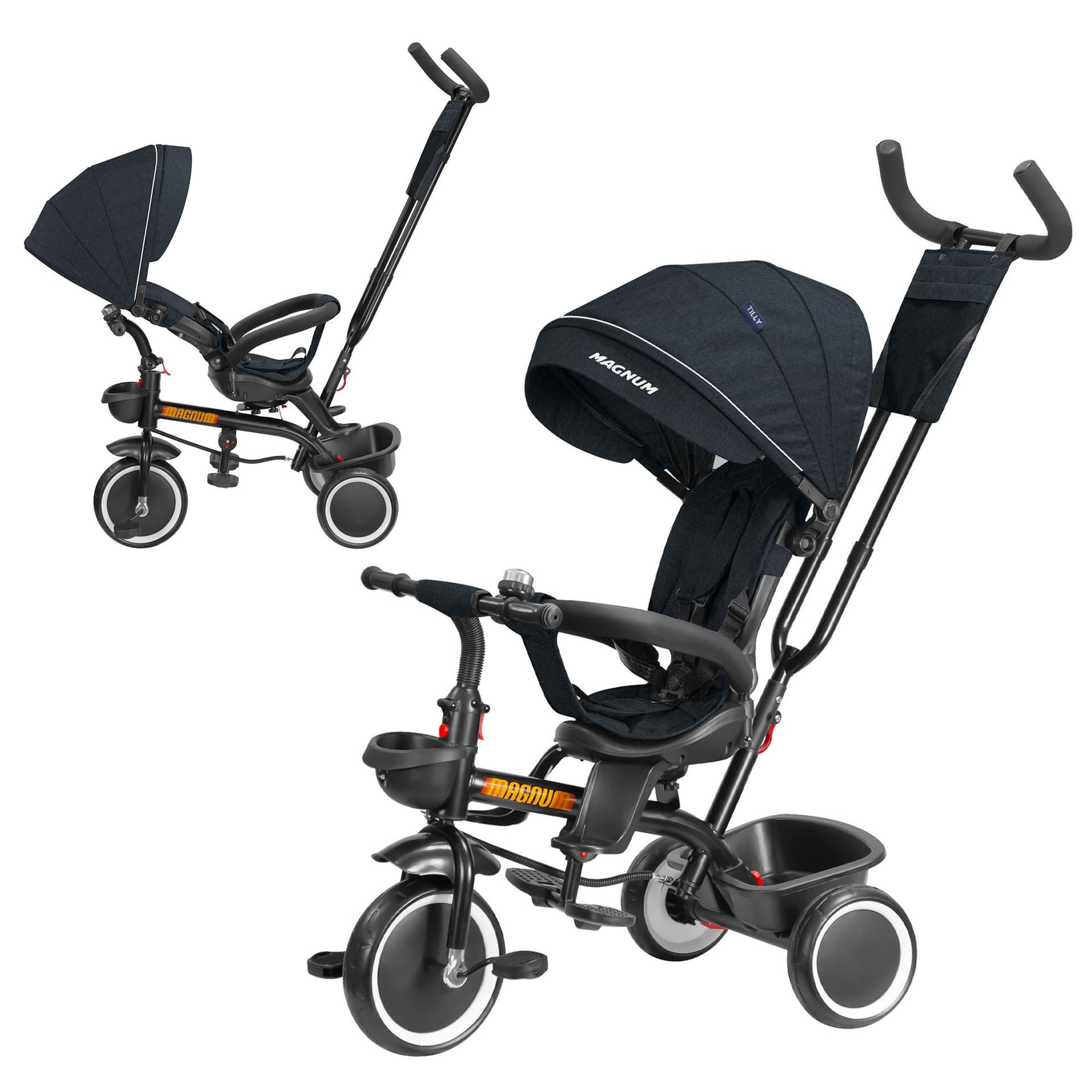 Велосипед 3-х колісний Tilly Magnum T-3814 Black Велосипед 3-х колісний Tilly Magnum T-3814 Black