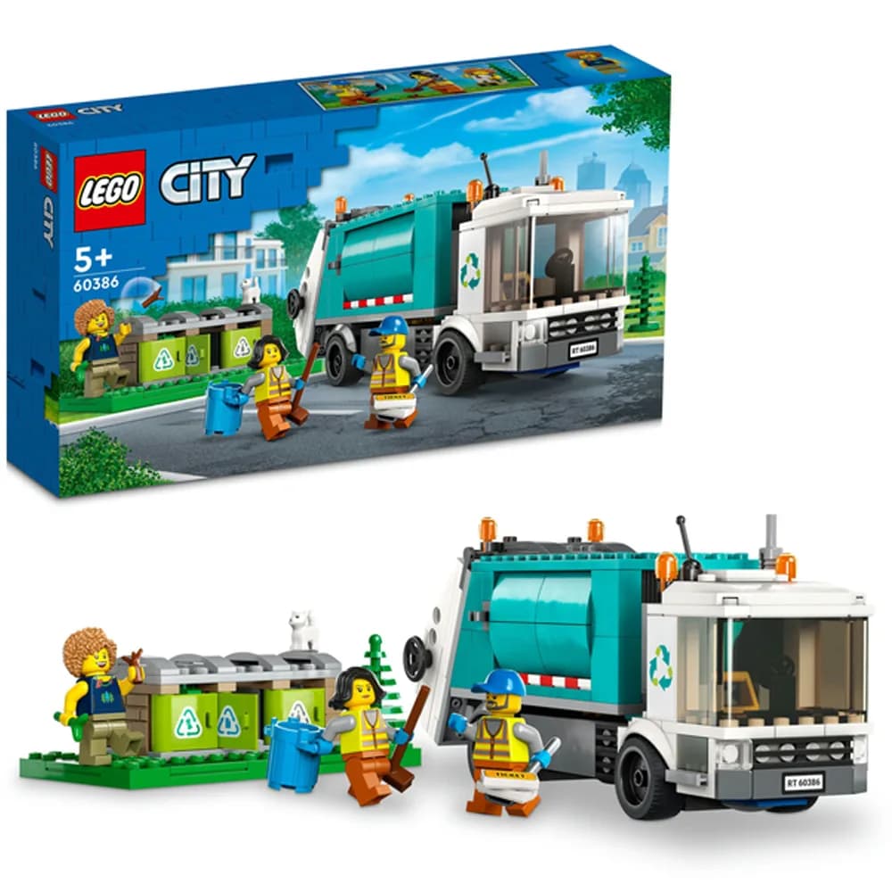 Конструктор LEGO City Сміттєпереробна вантажівка 261дет 60386 фото 2 Конструктор LEGO City Сміттєпереробна вантажівка 261дет 60386 фото 2