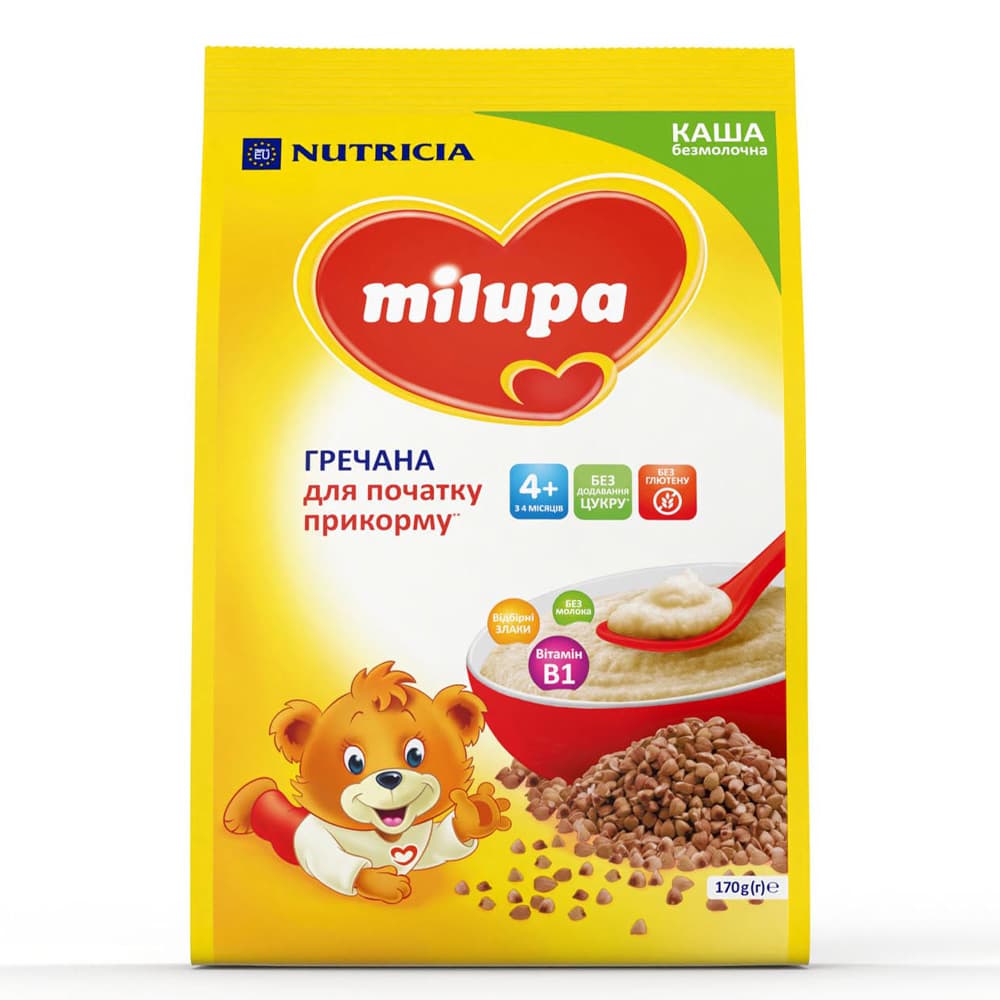 Каша безмолочная гречневая Milupa 170г 172902 Каша безмолочная гречневая Milupa 170г 172902