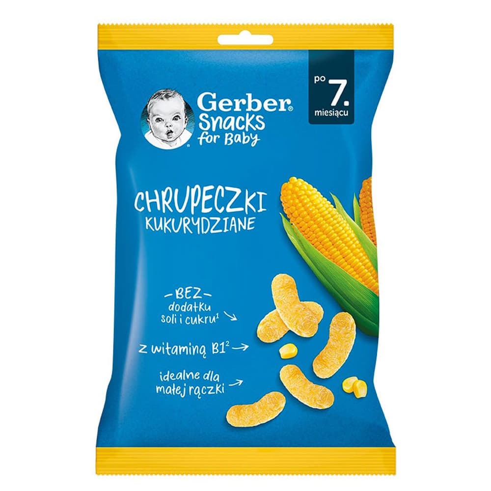 Снеки кукурудзяні Gerber 28г 906234 Снеки кукурудзяні Gerber 28г 906234