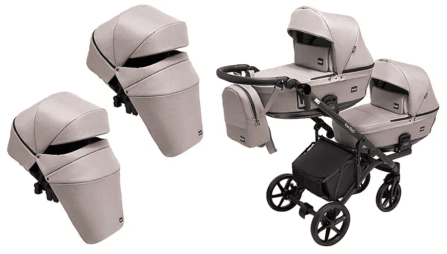 Коляска універсальна для двійні 2в1 Bair Kiwi Duo Soft BKD-455-1 681767 Коляска універсальна для двійні 2в1 Bair Kiwi Duo Soft BKD-455-1 681767