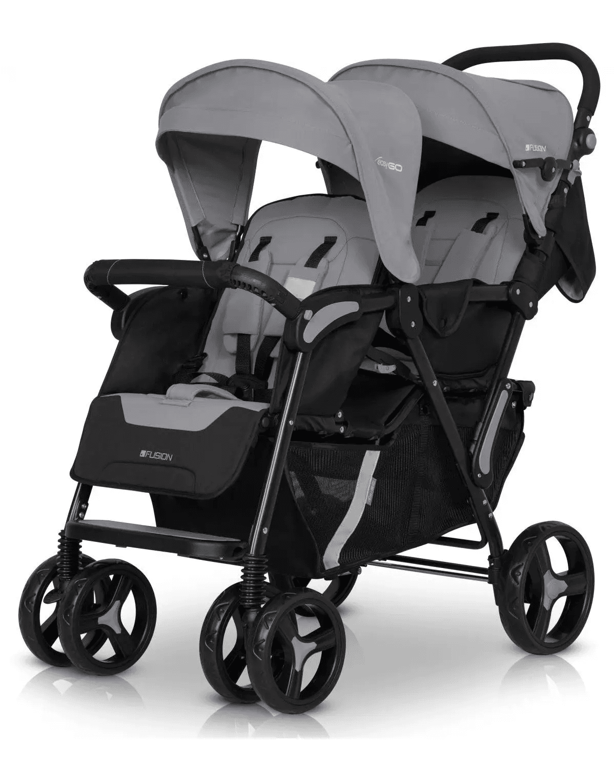 Коляска для двойни EasyGo Fusion Duo 2021 Pearl 9023-EGFD20-10 Коляска для двойни EasyGo Fusion Duo 2021 Pearl 9023-EGFD20-10