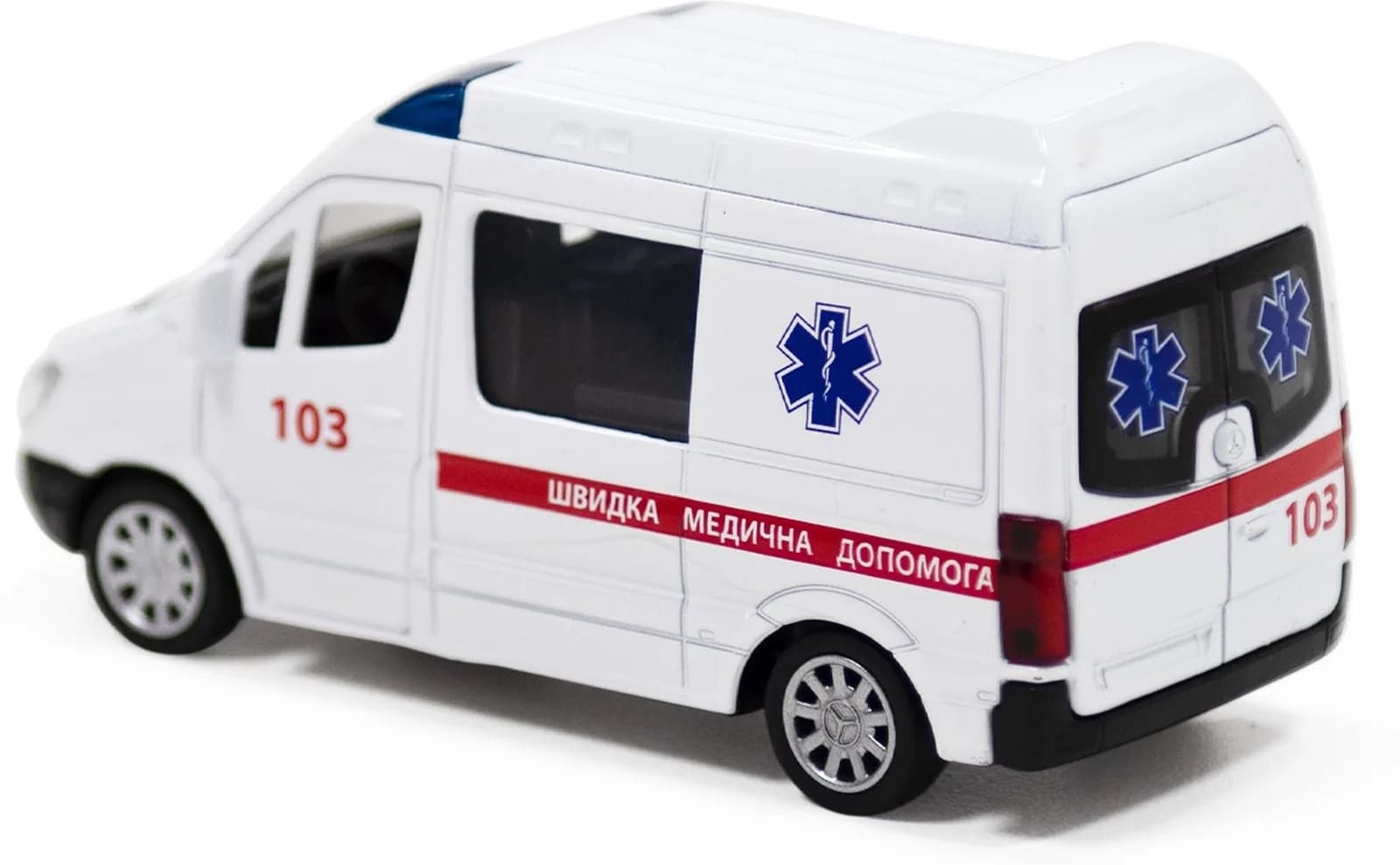 Машина Techno Drive Mercedes Benz Sprinter Швидка допомога 1:32 250344U фото 3 Машина Techno Drive Mercedes Benz Sprinter Швидка допомога 1:32 250344U фото 3