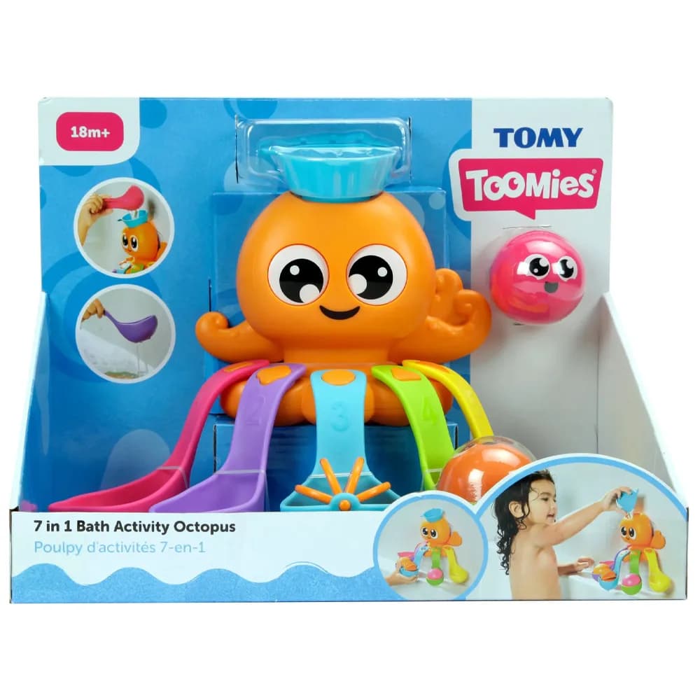 Игрушка для купания TOMY Toomies Осьминог E73104 фото 8 Игрушка для купания TOMY Toomies Осьминог E73104 фото 8