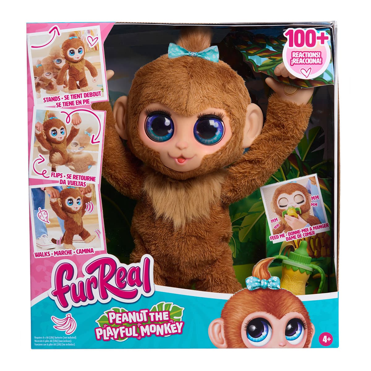 Игрушка интерактивная FurReal Озорная обезьянка Арахис 28113 Игрушка интерактивная FurReal Озорная обезьянка Арахис 28113