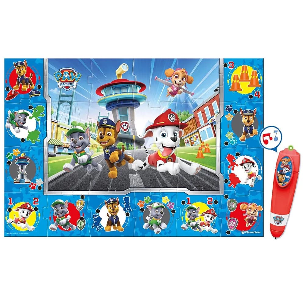 Пазл з інтерактивною ручкою Clementoni Paw Patrol 61970 фото 2 Пазл з інтерактивною ручкою Clementoni Paw Patrol 61970 фото 2