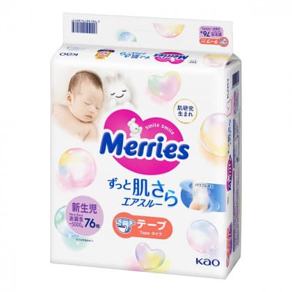 Підгузники Merries newborn 76шт 563776 Підгузники Merries newborn 76шт 563776