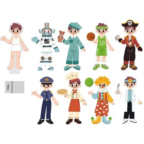 Одягайка магнітна Viga Toys Одягни хлопчика 44636 фото 2 Одягайка магнітна Viga Toys Одягни хлопчика 44636 фото 2