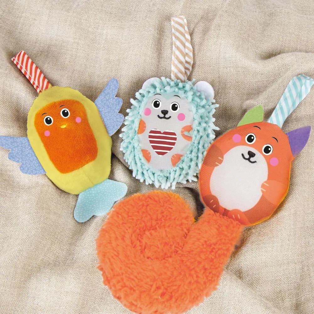 Игрушка на коляску Clementoni Soft Spiral Happy Animals 17799 фото 2 Игрушка на коляску Clementoni Soft Spiral Happy Animals 17799 фото 2