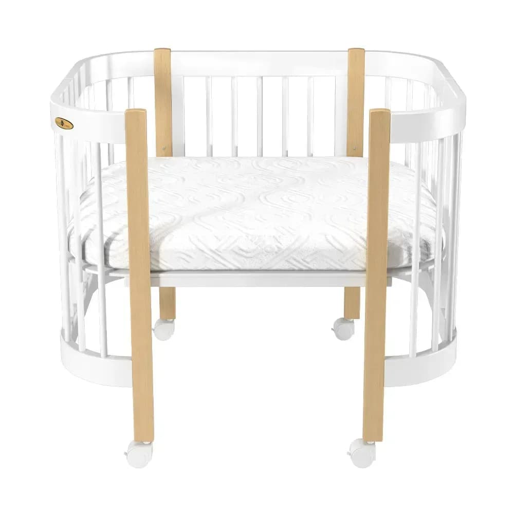 Ліжко-трансформер Royal Sleep Minimi 5в1 4004 біле/бук фото 2 Ліжко-трансформер Royal Sleep Minimi 5в1 4004 біле/бук фото 2