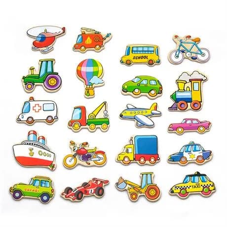 Магнити Viga Toys Транспорт 20шт 58924N фото 3 Магнити Viga Toys Транспорт 20шт 58924N фото 3