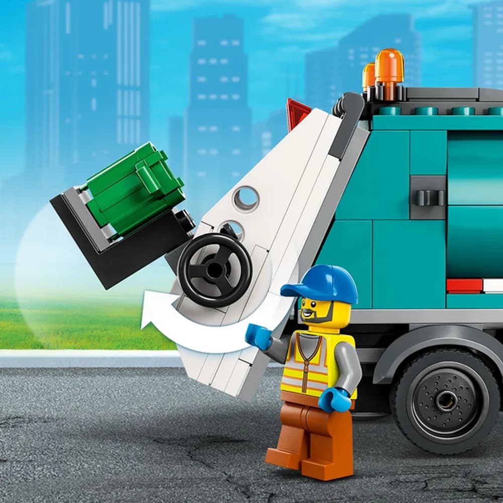Конструктор LEGO City Сміттєпереробна вантажівка 261дет 60386 фото 4 Конструктор LEGO City Сміттєпереробна вантажівка 261дет 60386 фото 4