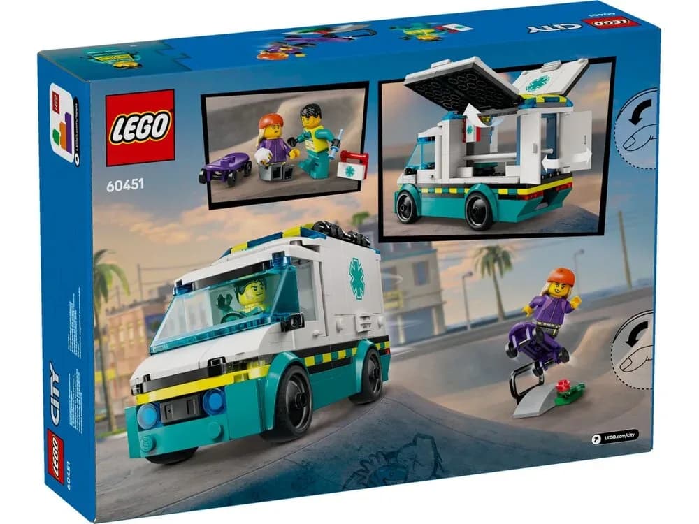 Конструктор Lego City Скорая помощь 184дет 60451 фото 9 Конструктор Lego City Скорая помощь 184дет 60451 фото 9
