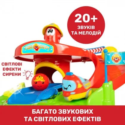 Іграшка розвиваюча CHICCO Паркінг Turbo Team 10758.00 фото 2 Іграшка розвиваюча CHICCO Паркінг Turbo Team 10758.00 фото 2