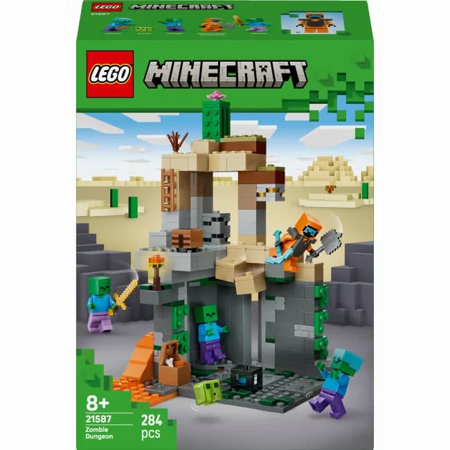 Конструктор Lego Minecraft Подземелье зомби 284дет 21587 фото 2 Конструктор Lego Minecraft Подземелье зомби 284дет 21587 фото 2
