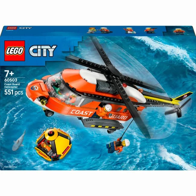 Конструктор Lego City Гелікоптер берегової охорони 551дет 60503 фото 2 Конструктор Lego City Гелікоптер берегової охорони 551дет 60503 фото 2