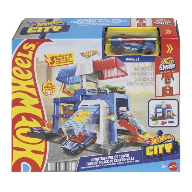 Набор игровой Hot Wheels Полицейская башня в городе JHL74 фото 2 Набор игровой Hot Wheels Полицейская башня в городе JHL74 фото 2