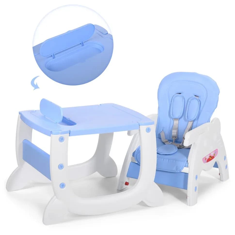 Стільчик для годування Bambi M 3612-12 Blue фото 2 Стільчик для годування Bambi M 3612-12 Blue фото 2
