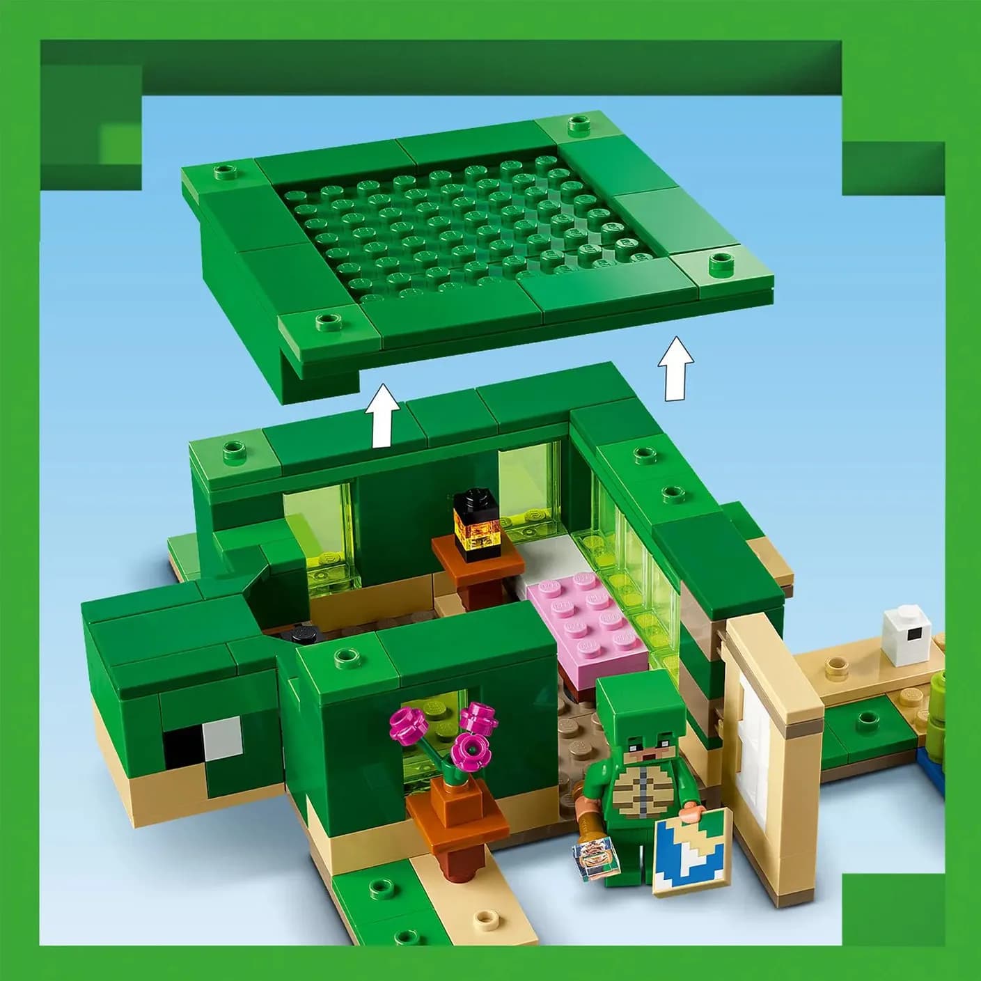 Конструктор Lego Minecraft Пляжный дом 234дет 21254 фото 4 Конструктор Lego Minecraft Пляжный дом 234дет 21254 фото 4