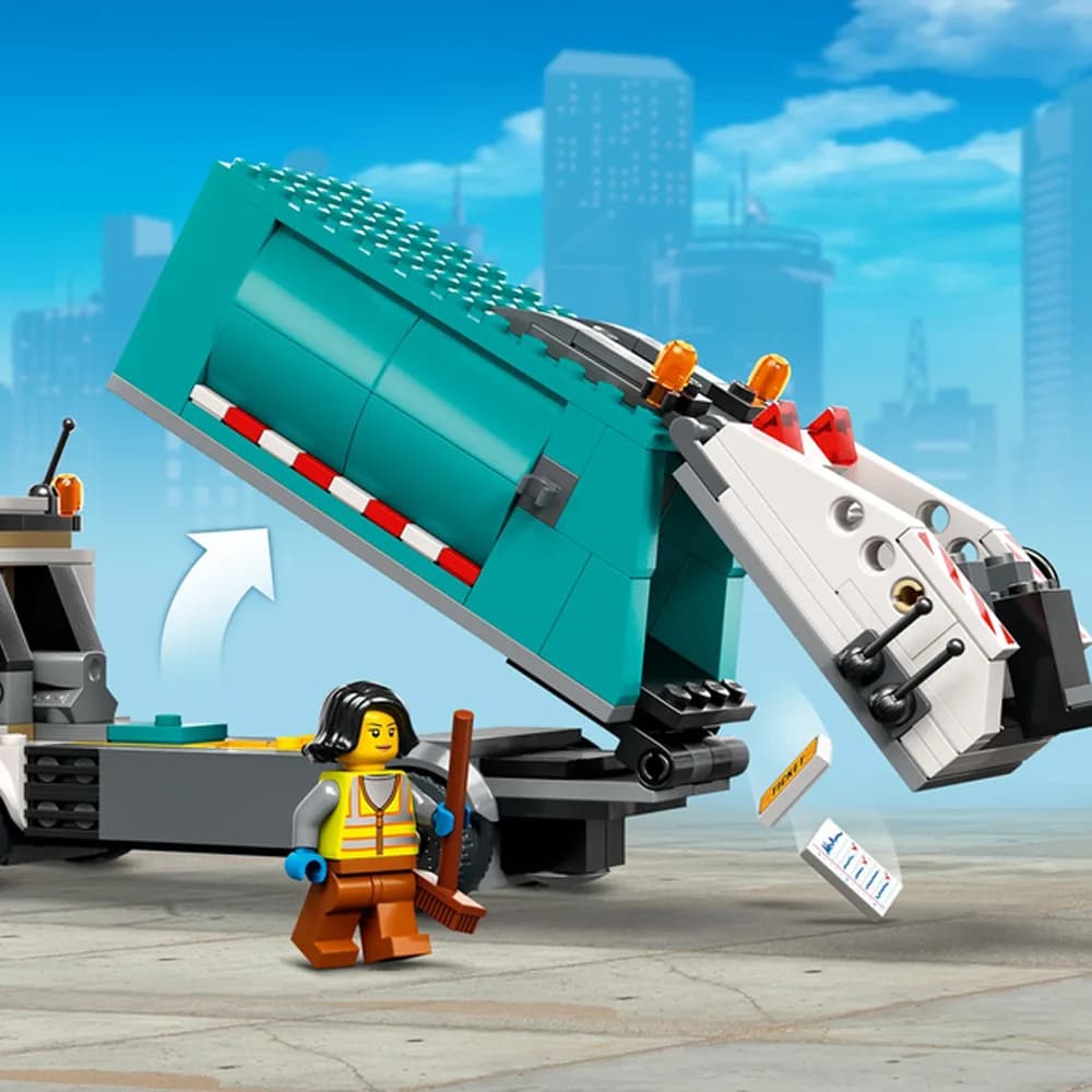 Конструктор LEGO City Сміттєпереробна вантажівка 261дет 60386 фото 5 Конструктор LEGO City Сміттєпереробна вантажівка 261дет 60386 фото 5
