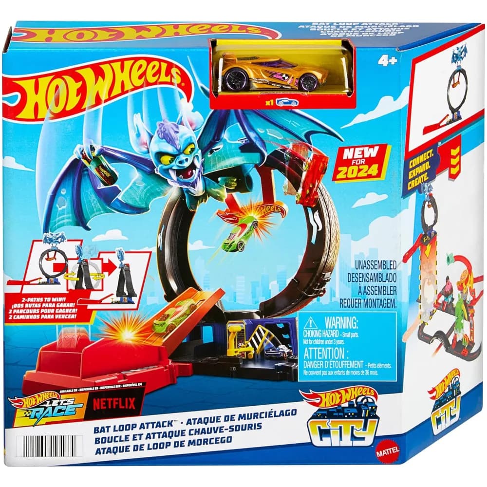 Трек Hot Wheels Неймовірна атака кажана HTN78 фото 5 Трек Hot Wheels Неймовірна атака кажана HTN78 фото 5