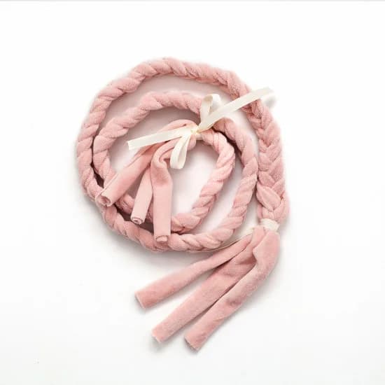 Декор косичка Twins Air велюр 7001-DK-24 powder pink фото 2 Декор косичка Twins Air велюр 7001-DK-24 powder pink фото 2