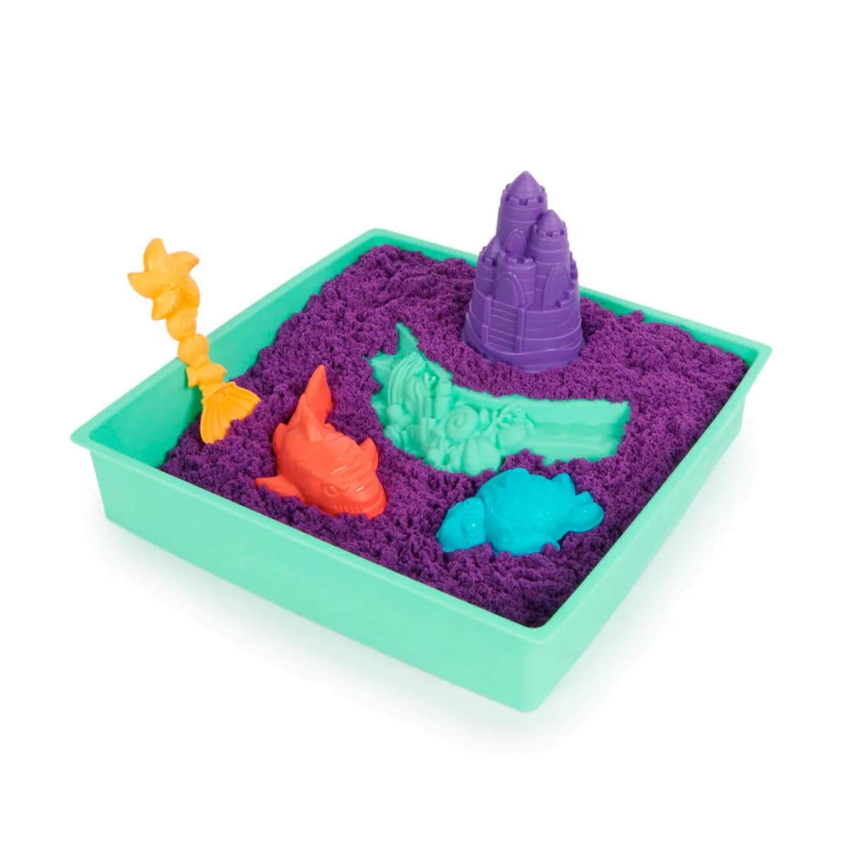 Набор песка с формочками Kinetic Sand Замок из песка 454г 71402 фото 2 Набор песка с формочками Kinetic Sand Замок из песка 454г 71402 фото 2