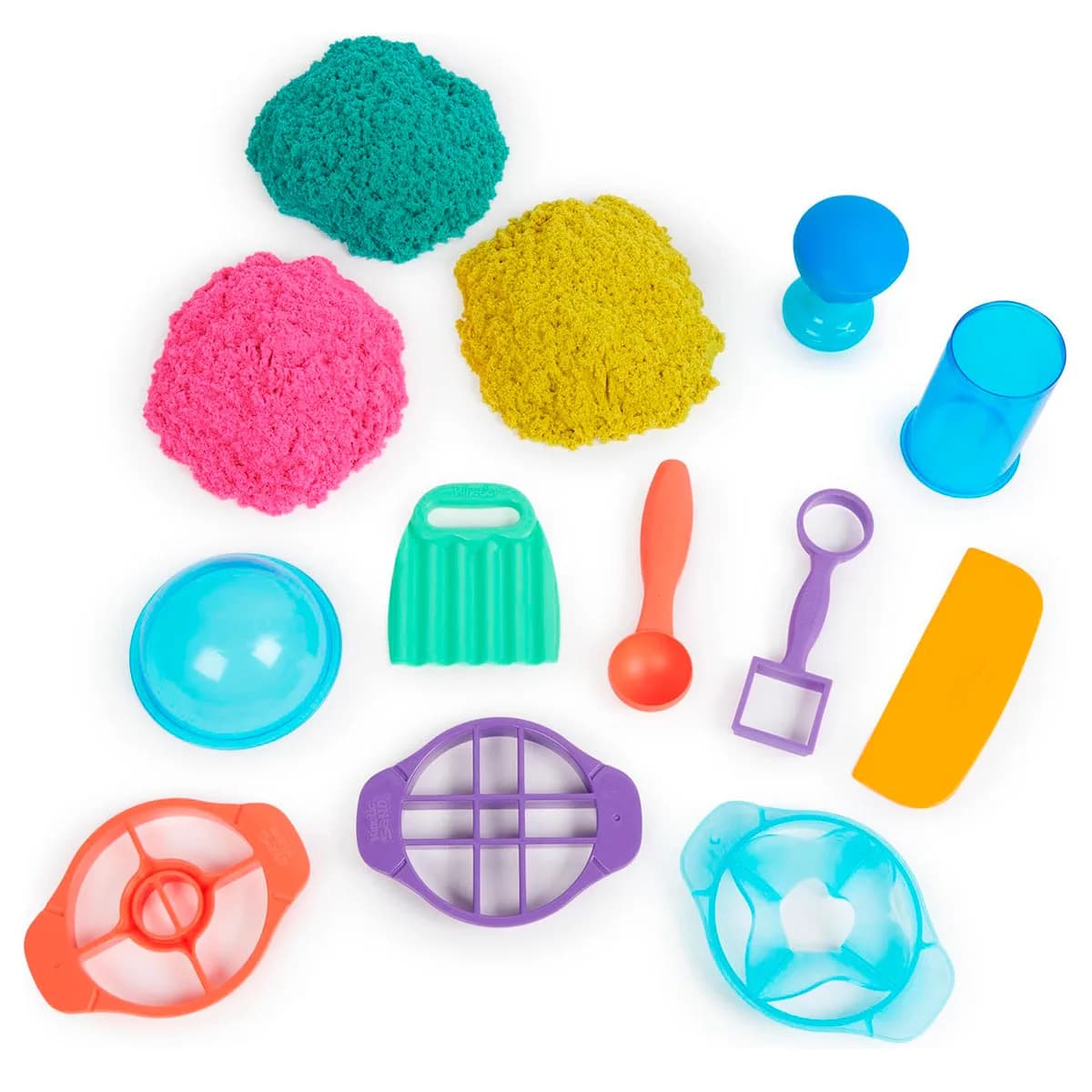 Набор песка с формочками Kinetic Sand Цветные приключения 71647 фото 5 Набор песка с формочками Kinetic Sand Цветные приключения 71647 фото 5