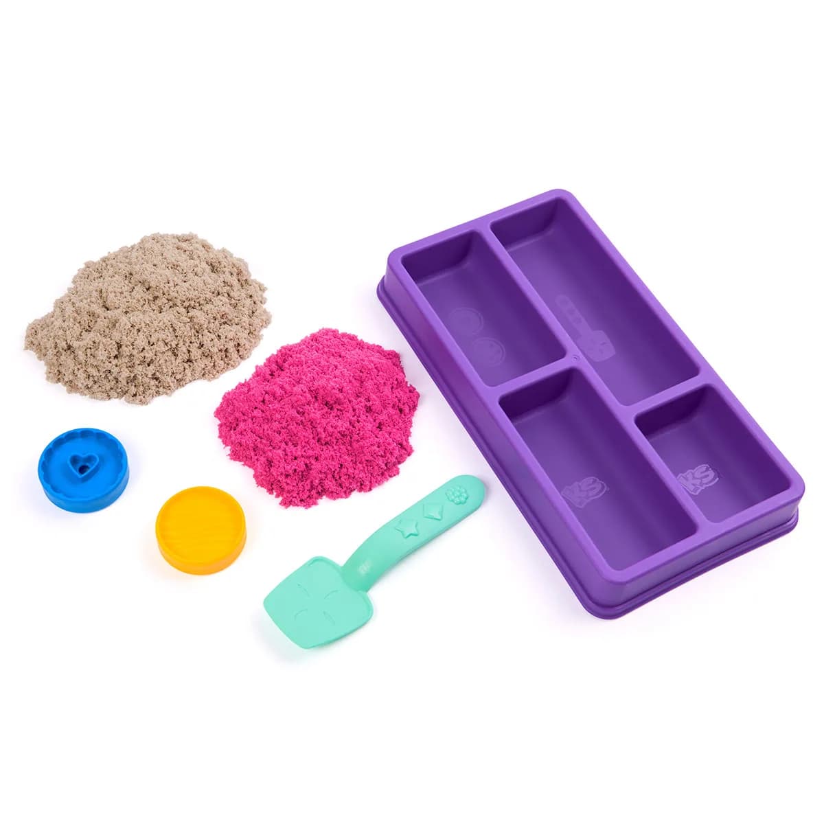 Набор песка с формочками Kinetic Sand Цветное печенье 71678 фото 4 Набор песка с формочками Kinetic Sand Цветное печенье 71678 фото 4