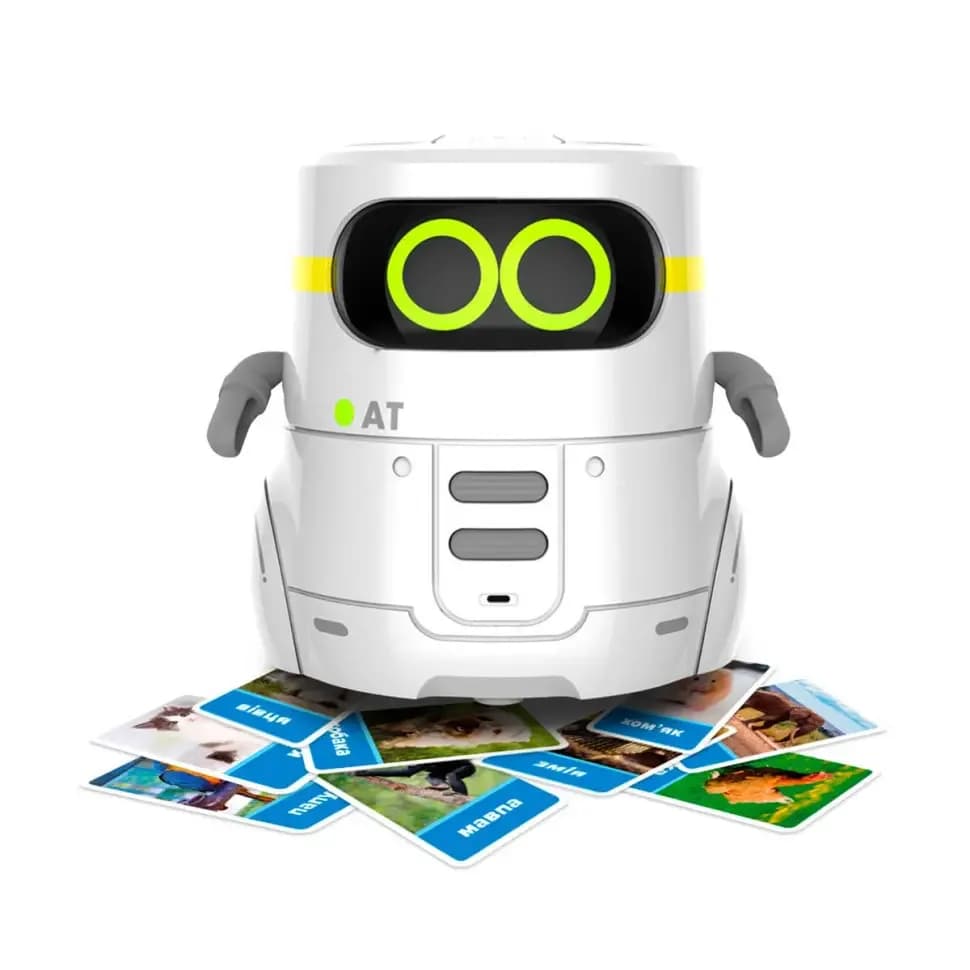 Робот интерактивный AT-Rоbot с сенсорным управлением и обучающими карточками AT002-01-UKR фото 4 Робот интерактивный AT-Rоbot с сенсорным управлением и обучающими карточками AT002-01-UKR фото 4