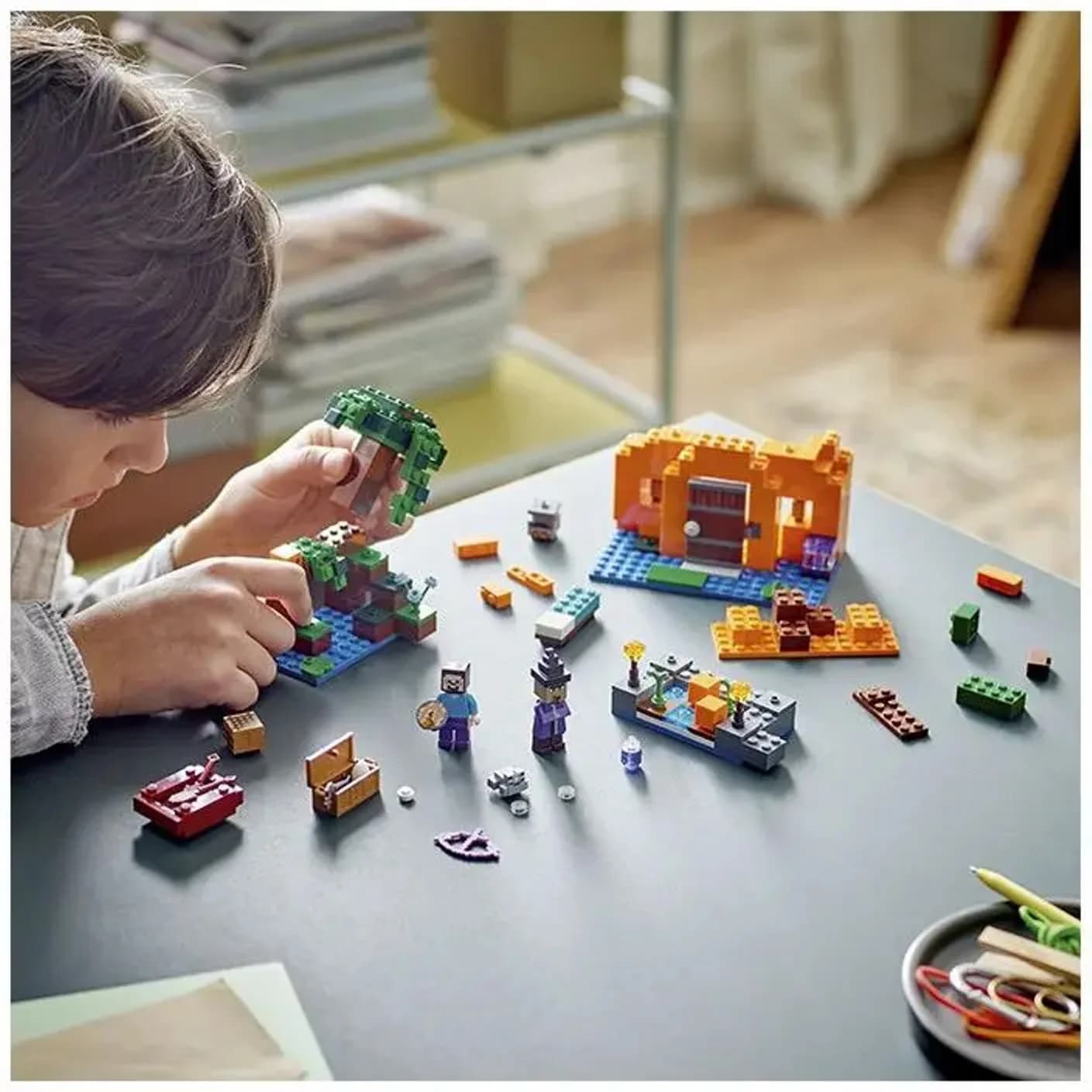 Конструктор Lego Minecraft Гарбузова ферма 257дет 21248 фото 7 Конструктор Lego Minecraft Гарбузова ферма 257дет 21248 фото 7