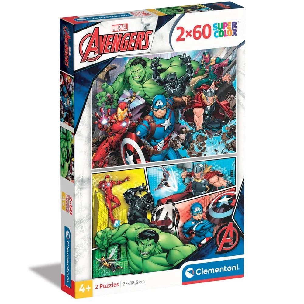 Пазл 2в1 Clementoni Avengers 2*60ел 21605 Пазл 2в1 Clementoni Avengers 2*60ел 21605