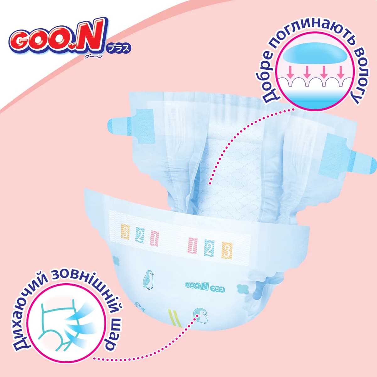 Подгузники Goo.N Plus S 50шт 843334 фото 5 Подгузники Goo.N Plus S 50шт 843334 фото 5