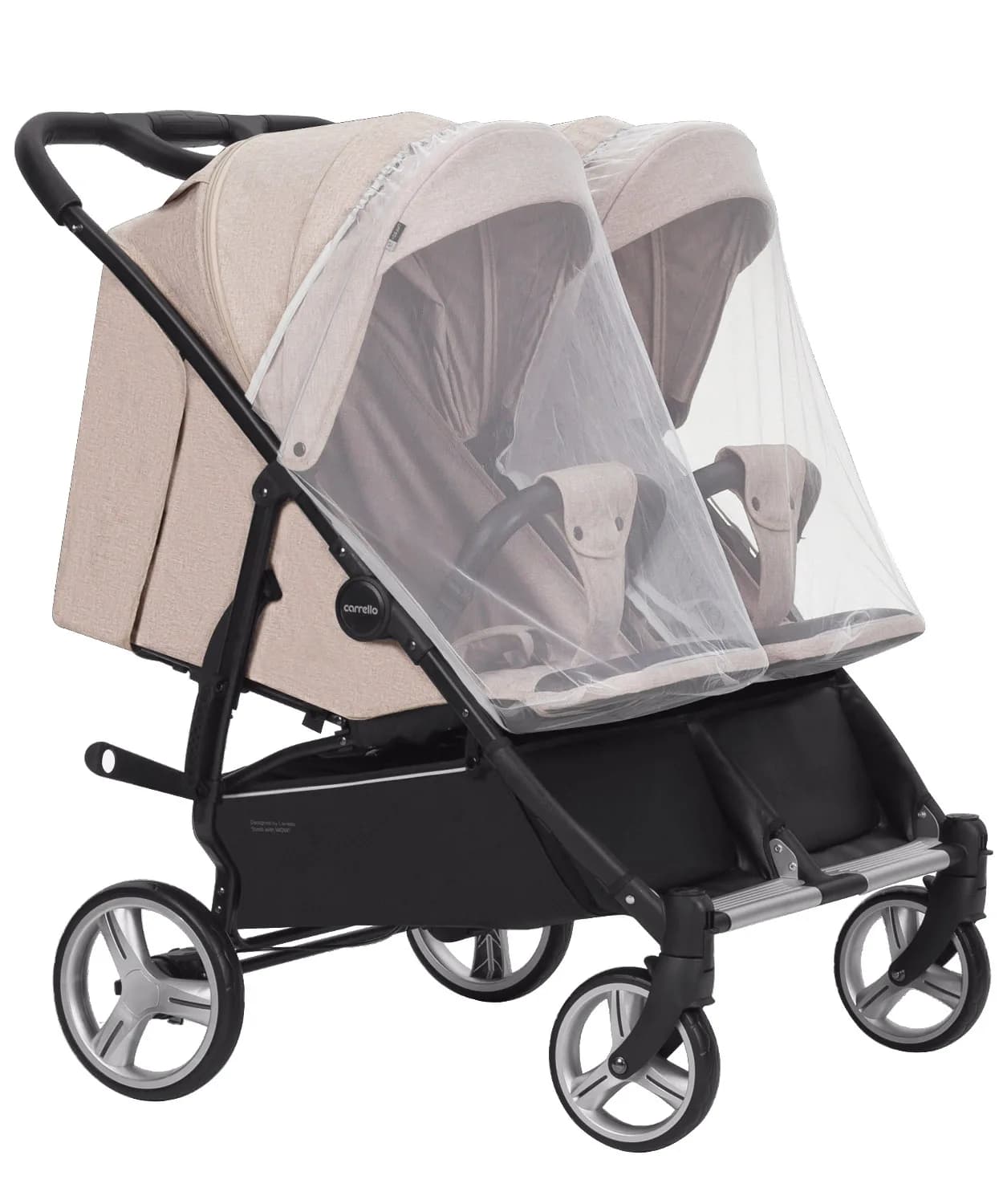 Коляска унiверсальна 2в1 для двійні Carrello Connect CRL-5502/1 Serious Black фото 4 Коляска унiверсальна 2в1 для двійні Carrello Connect CRL-5502/1 Serious Black фото 4