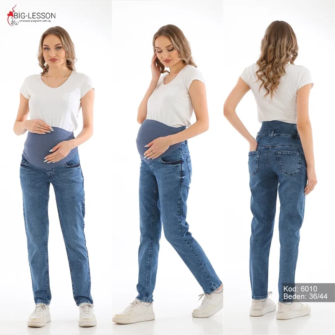 Джинсы для беременных 36-44 Lesson 6010 -синий фото 4 Джинсы для беременных 36-44 Lesson 6010 -синий фото 4