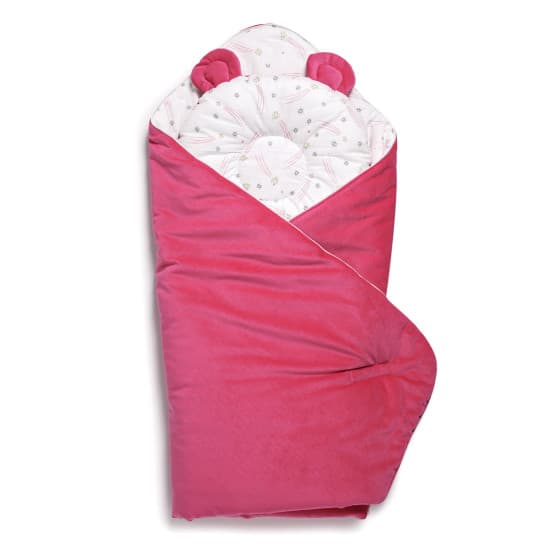 Набір в коляску 2в1 Twins Bear 9064-TB-24 fuchsia Набір в коляску 2в1 Twins Bear 9064-TB-24 fuchsia