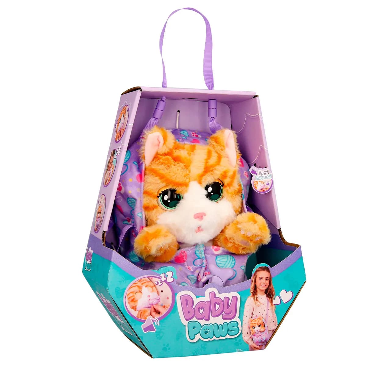 Игрушка интерактивная Baby Paws Рыжий котенок 921139IM фото 4 Игрушка интерактивная Baby Paws Рыжий котенок 921139IM фото 4